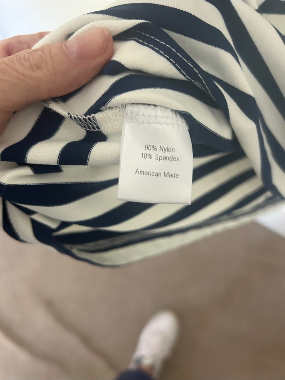 Striped Polo Midi Dress in Black and White - Picture 5 of 8